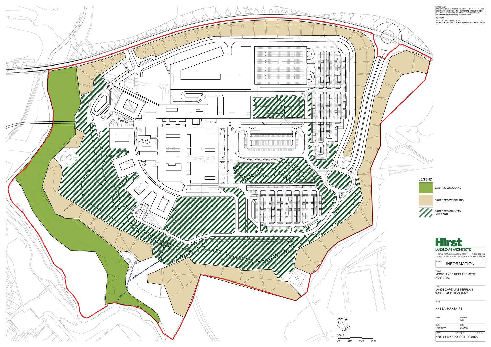 Monklands Site Plan Drawing