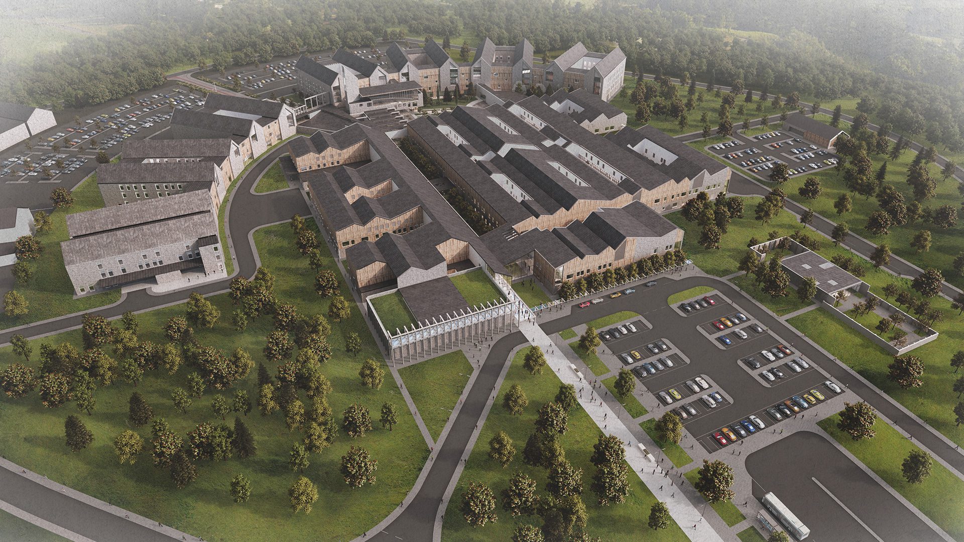 New University Hospital Monklands Hospital Architecture Keppie Design