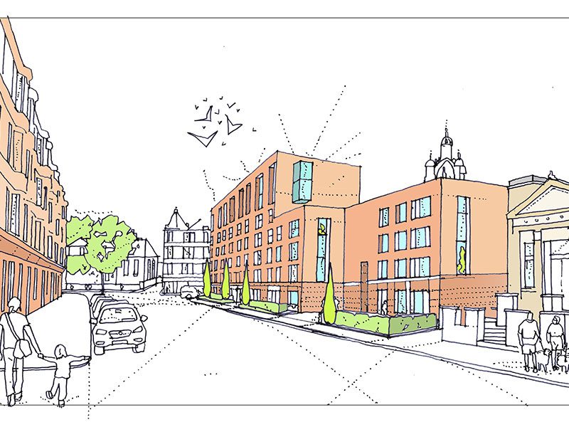 Queens Garage Residential Sketch Nithsdale Drive