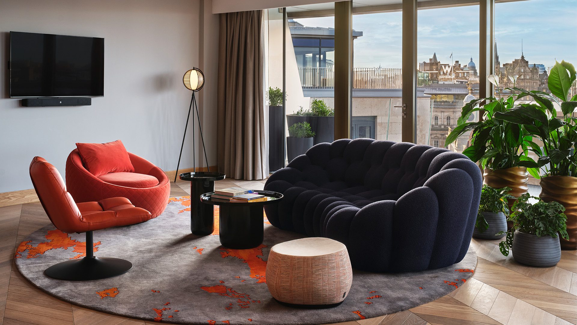 Guestroom at W Edinburgh Hotel