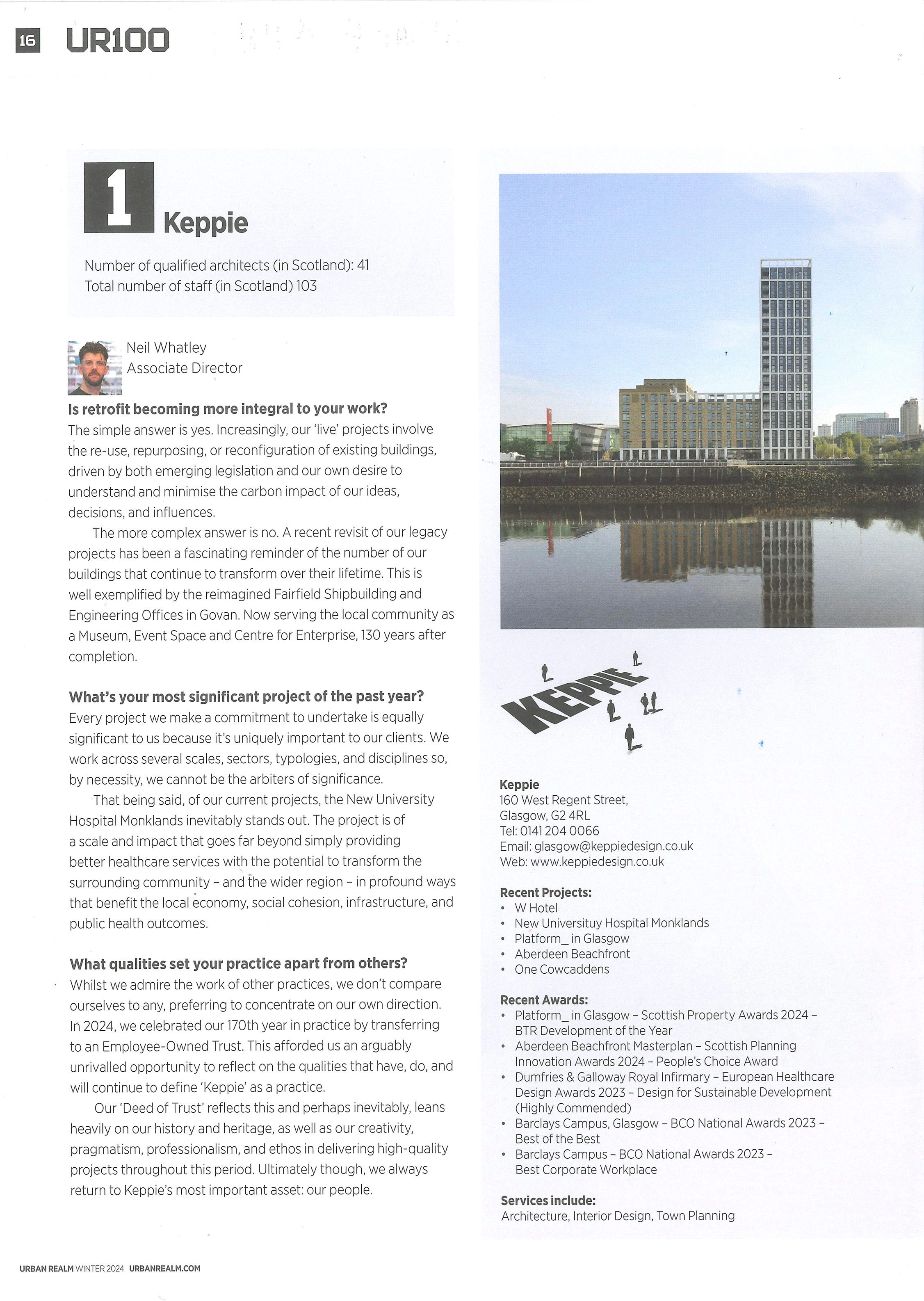 UR100 Keppie Number 1