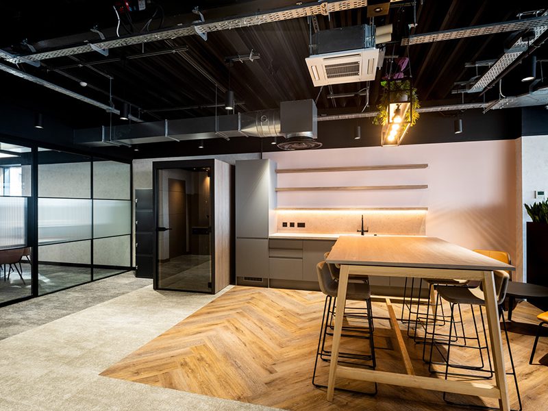 the image shows an example of neuroinclusive workplace design